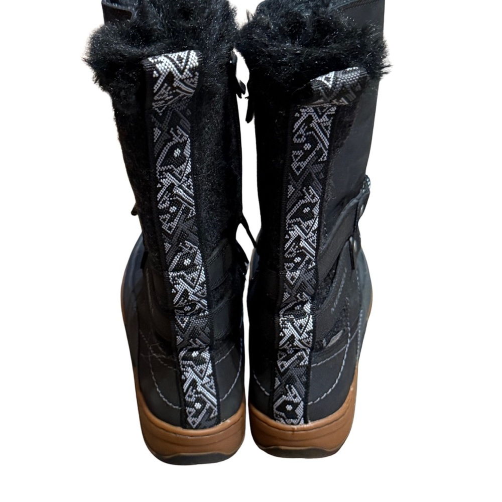 Merrell Womens‎ Sylva Tall Waterproof Winter Snow Boots Black Leather 5.5 - Picture 3 of 8